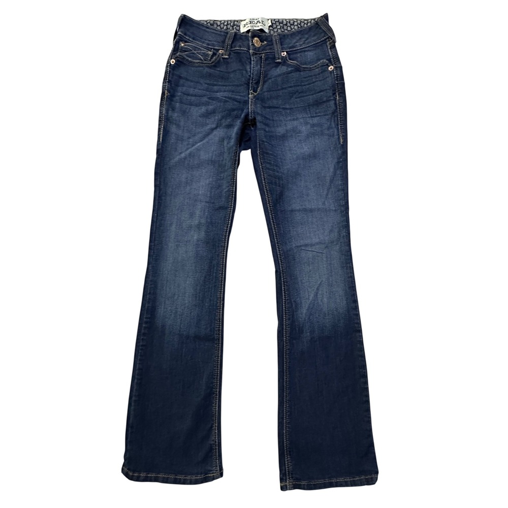 ARIAT REAL Rosa Bootcut Jeans 28R Dark Wash Western Cowgirl Americana Country